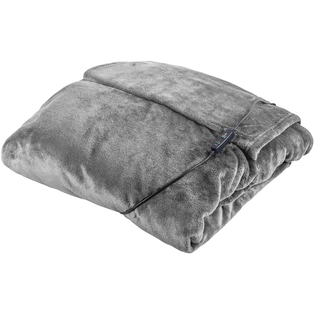 Carmen Grey Fleece Heated Wearable Blanket 183 x 155cm Image 1