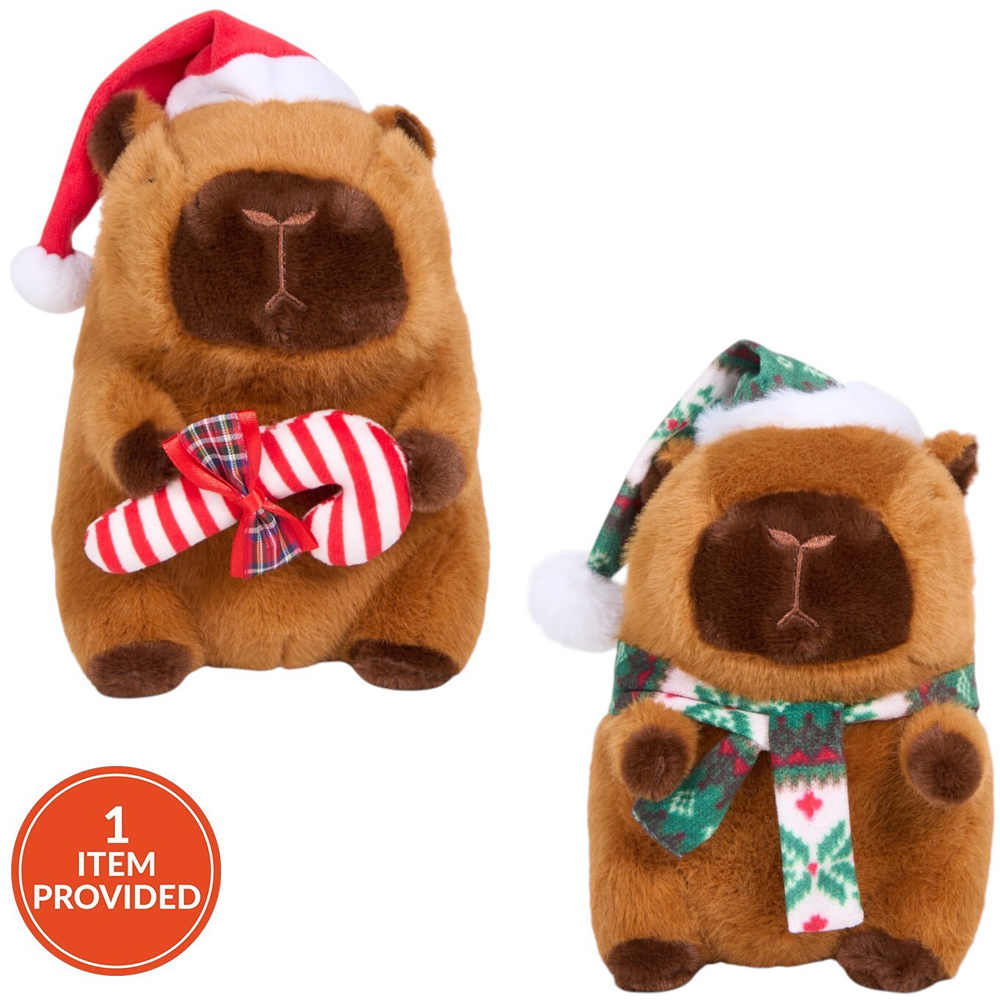 Capybara Christmas Plush Image 1