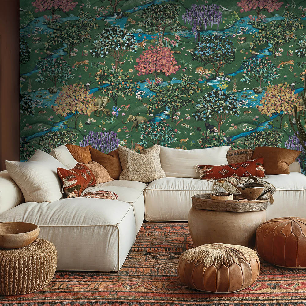 Holden Decor Cardamom Mountains Multicolour Wallpaper Image 2