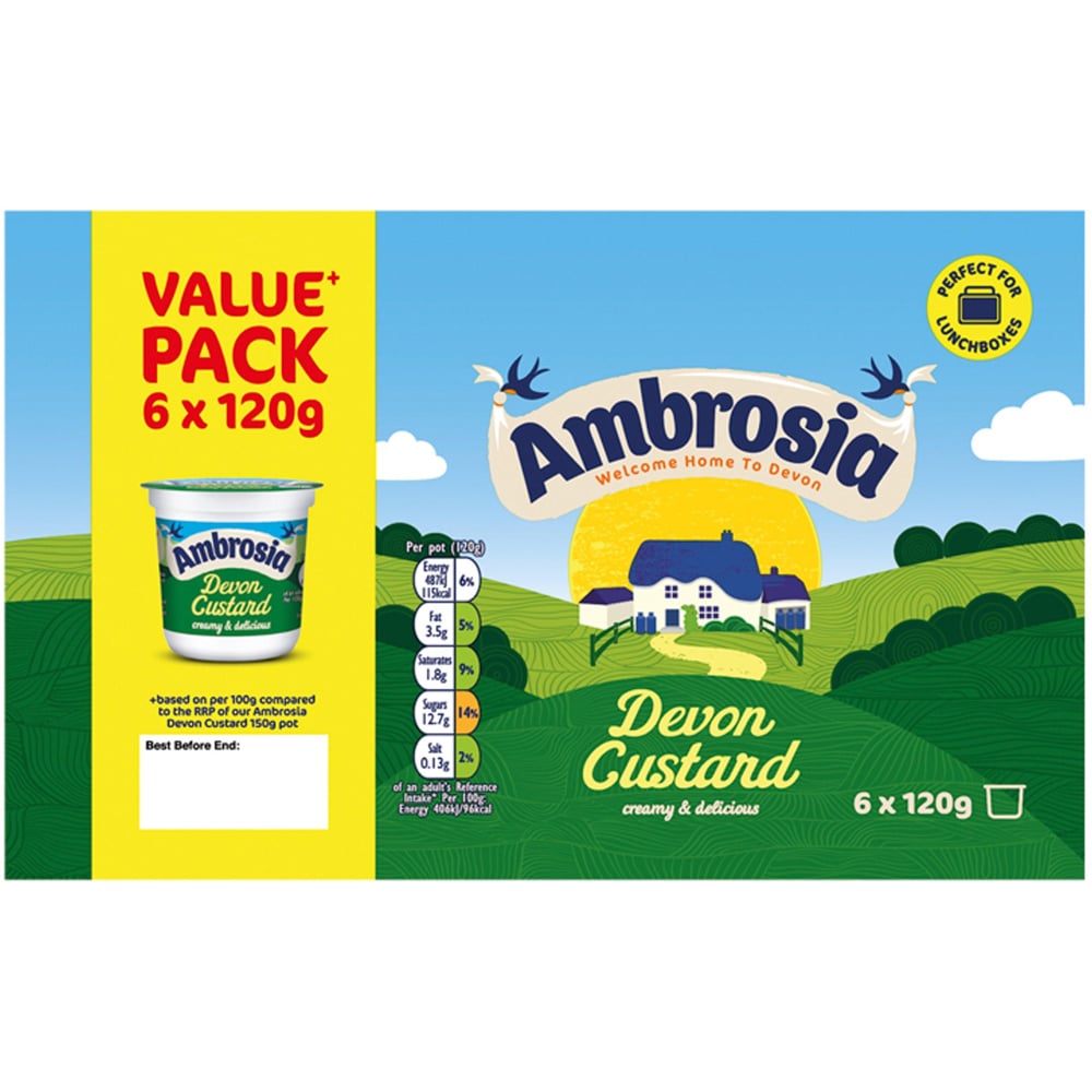 AMB 6PK DEVON CUSTARD Image