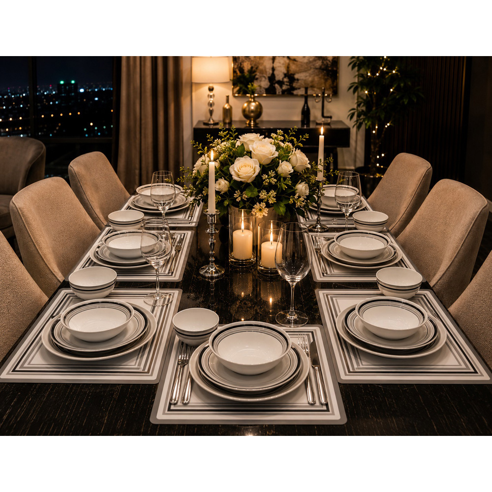 Waterside Brompton 80 Piece Grey Dinner Set Image 3