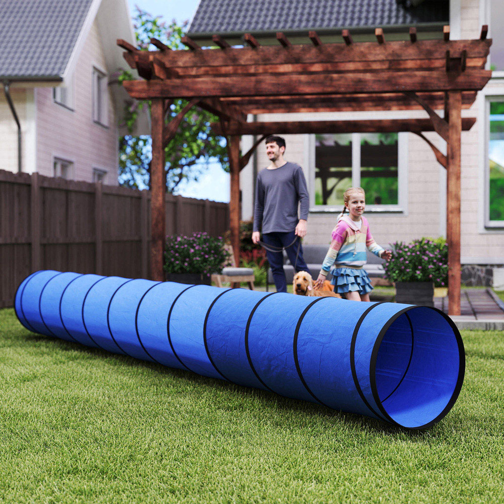 PawHut Foldable Dog Tunnel 500cm with 6 Ground Pegs and Bag Image 3