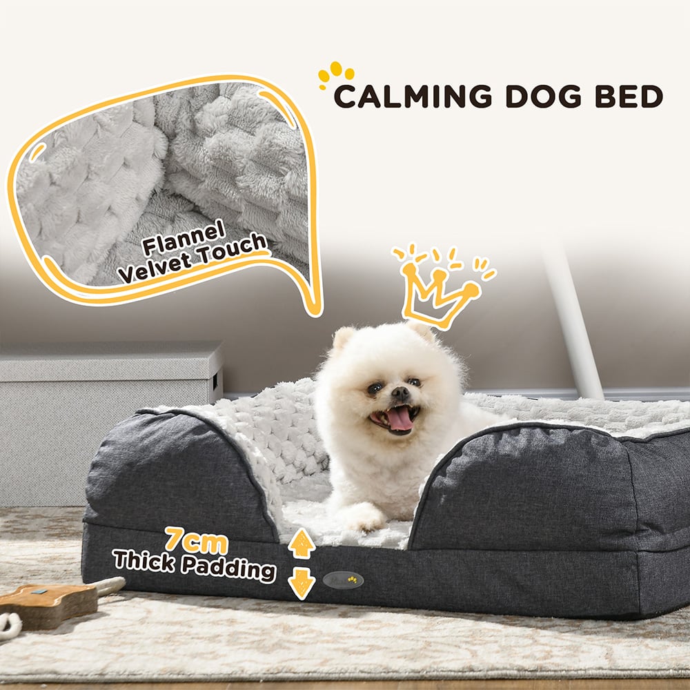 PawHut Charcoal Grey Small Dog Bed Image 6