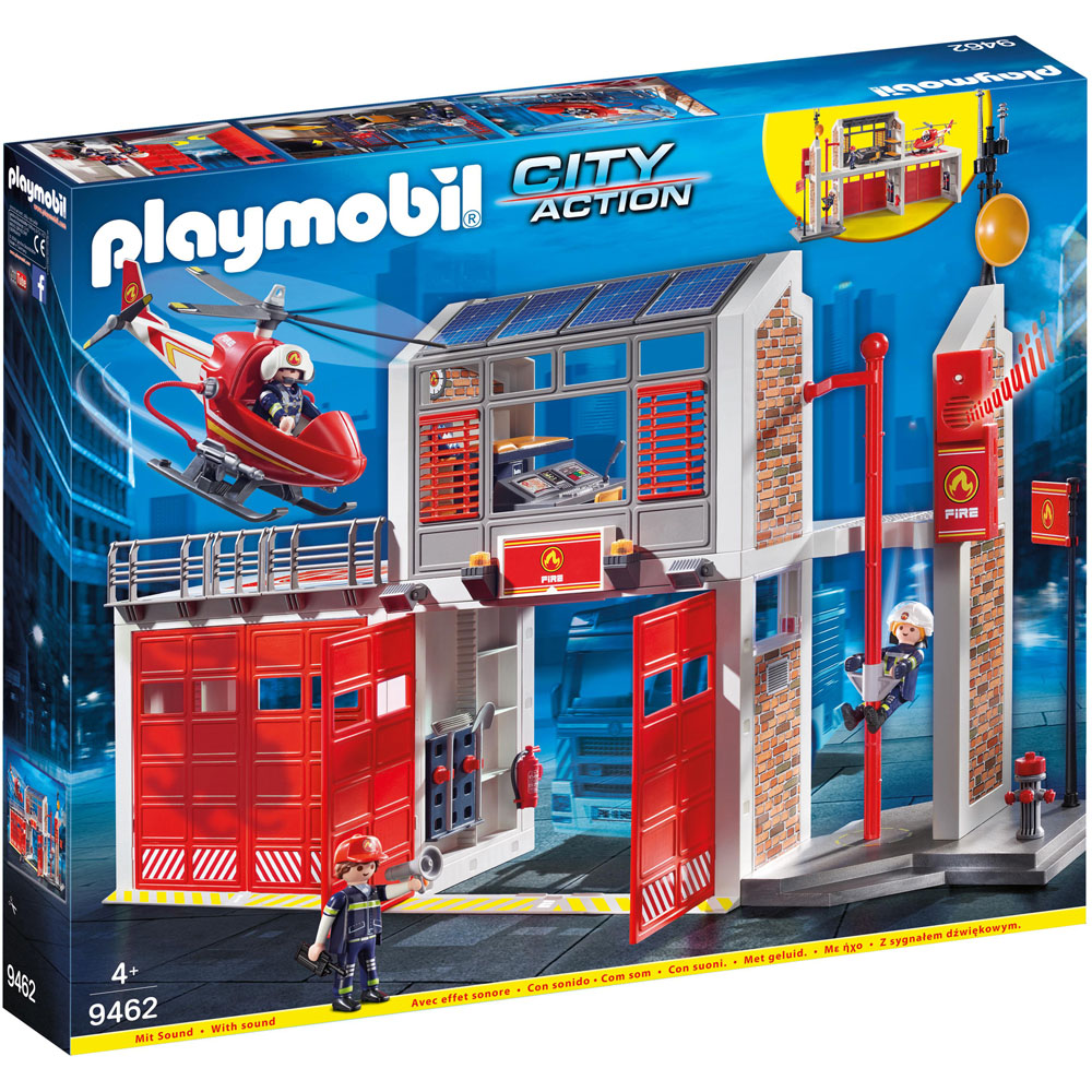 Playmobil City Action Fire Station Playset Image 1