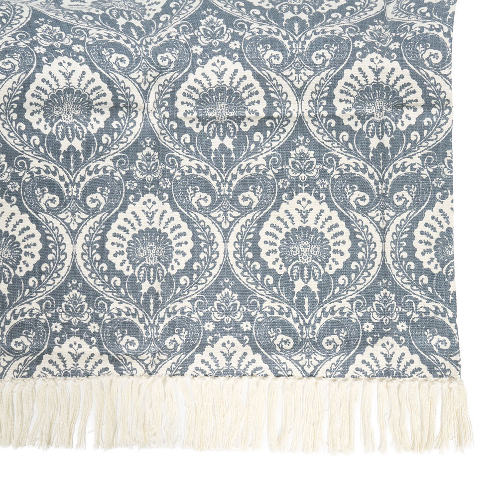 Nadia Printed Throw Blue Image 5