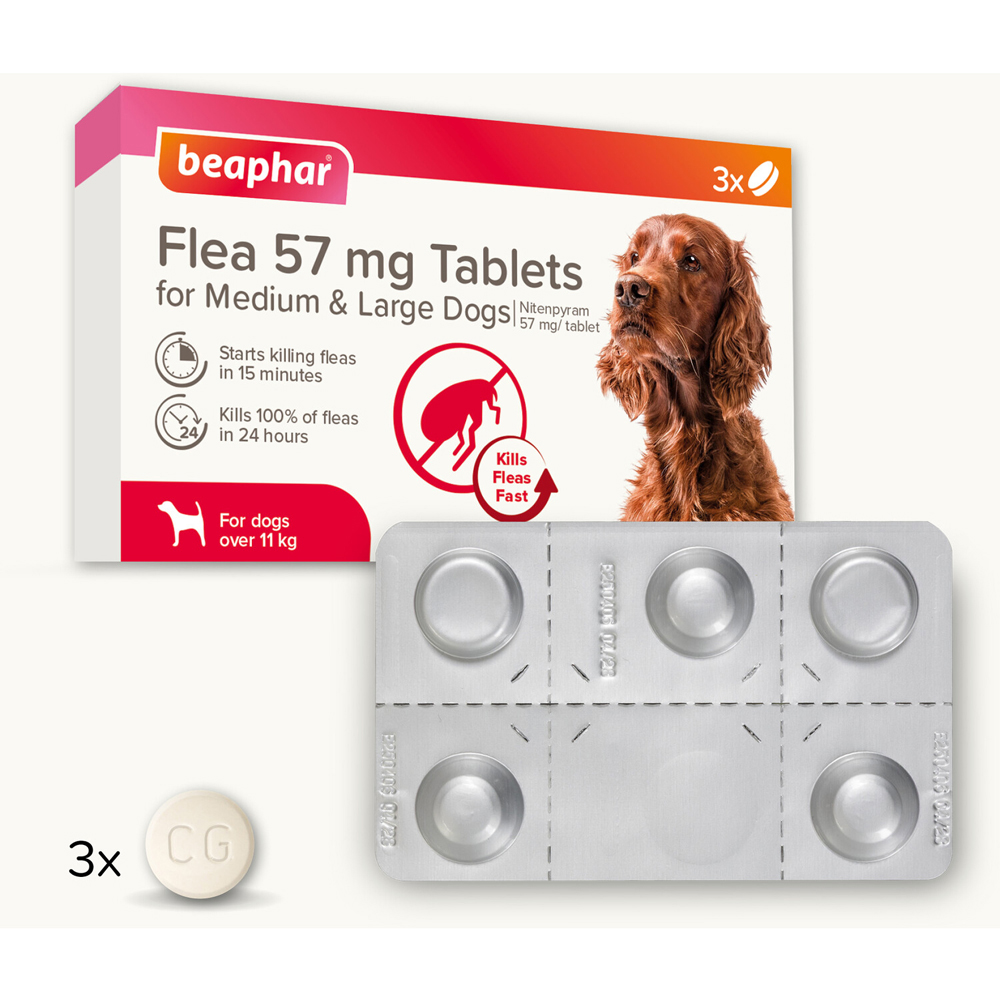 Beaphar Flea Tablets for Medium and Large Dogs Image 2
