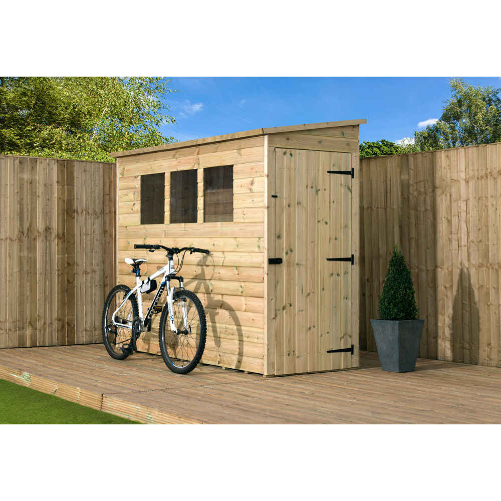 Empire Sheds 2800 6 x 3ft Tongue and Groove Wooden Pent Garden Shed Image 3