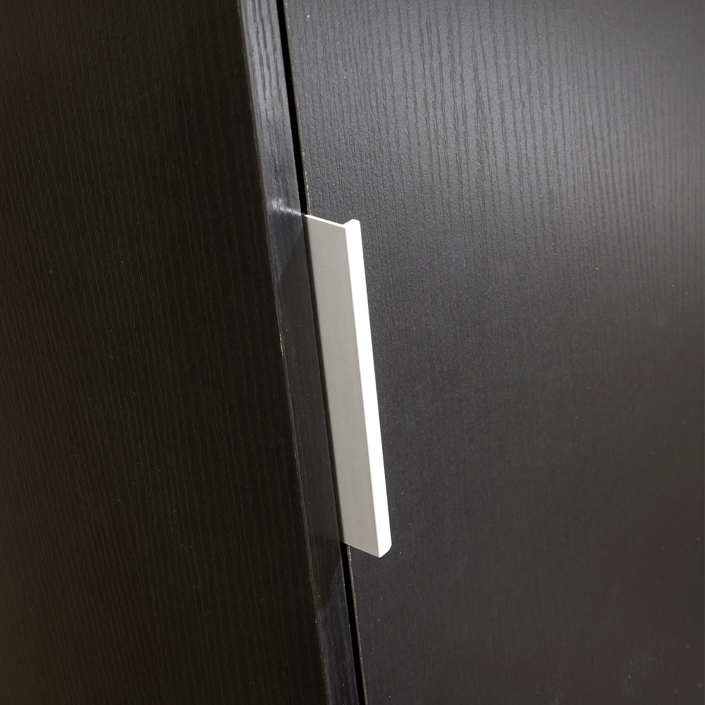 Home Source Phoenix Single Door Black Wardrobe Image 5