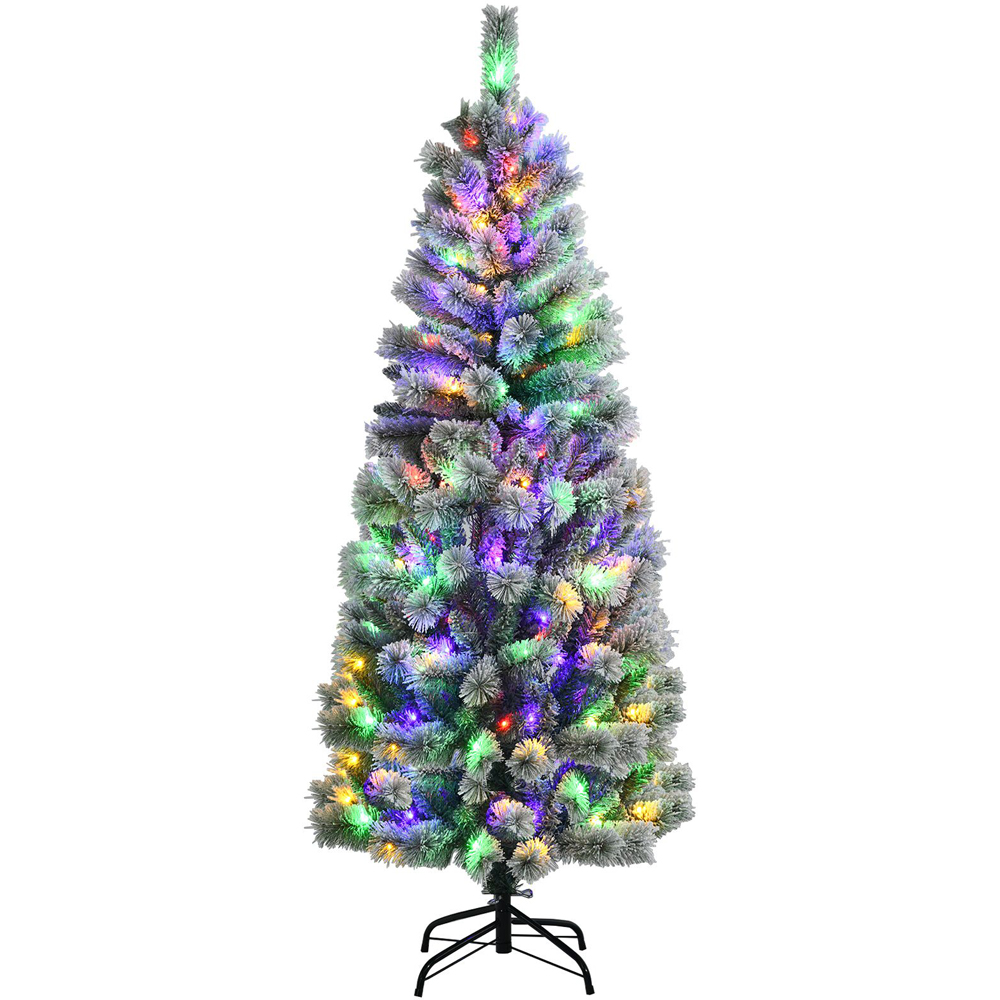 Costway Pre Lit Illuminated LED Artificial Christmas Tree 6ft Image 1