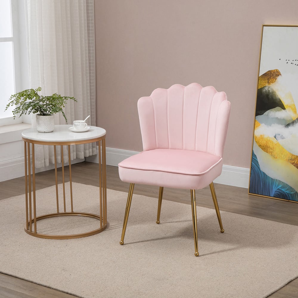 Portland Pink Vanity Accent Chair Image 4