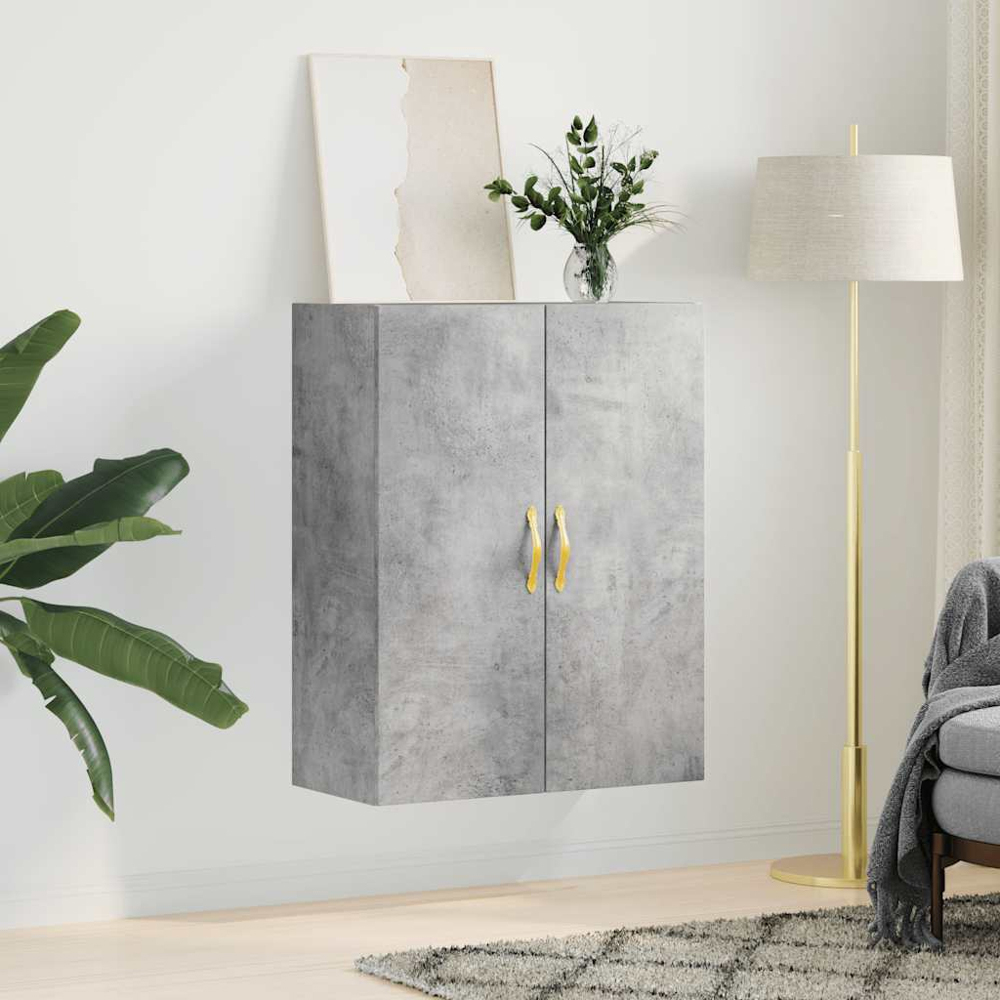 vidaXL 2 Door Concrete Grey Wall Mounted Cabinet Image 9