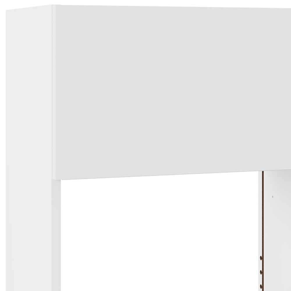 Kitchen Kit Slab Supergloss White Microwave Wall Unit 600mm Image 2
