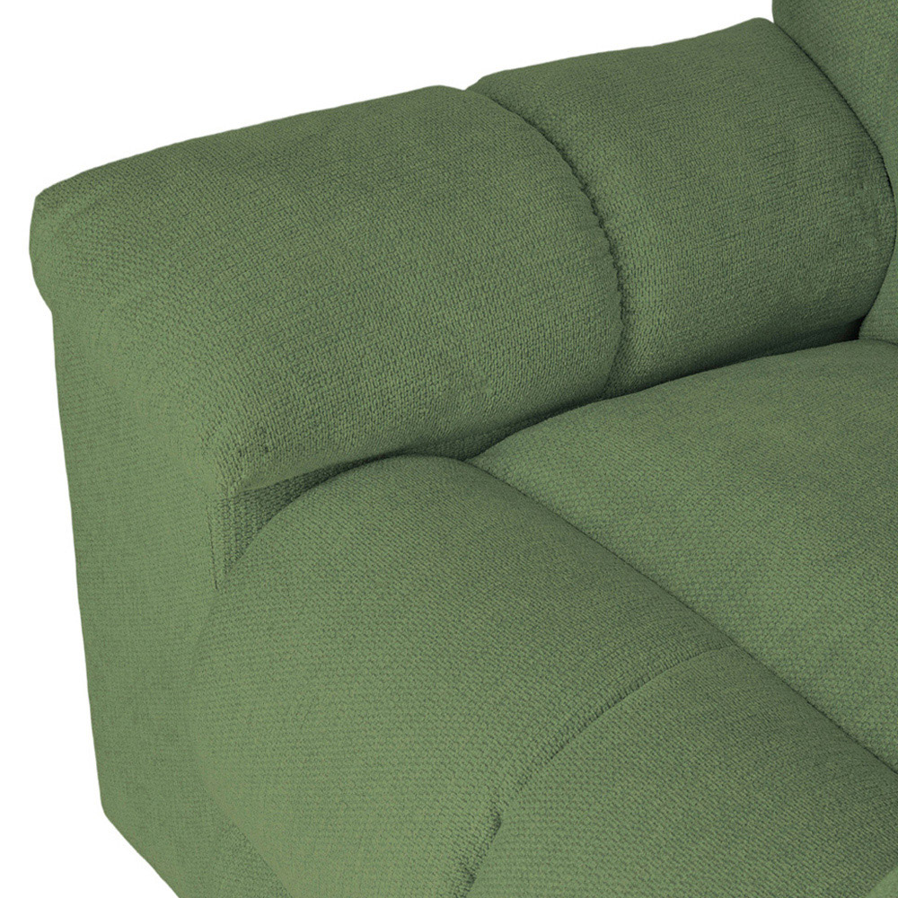 Living and Home Green Chenille Electric Swivel Recliner Chair with USB Charging Image 4