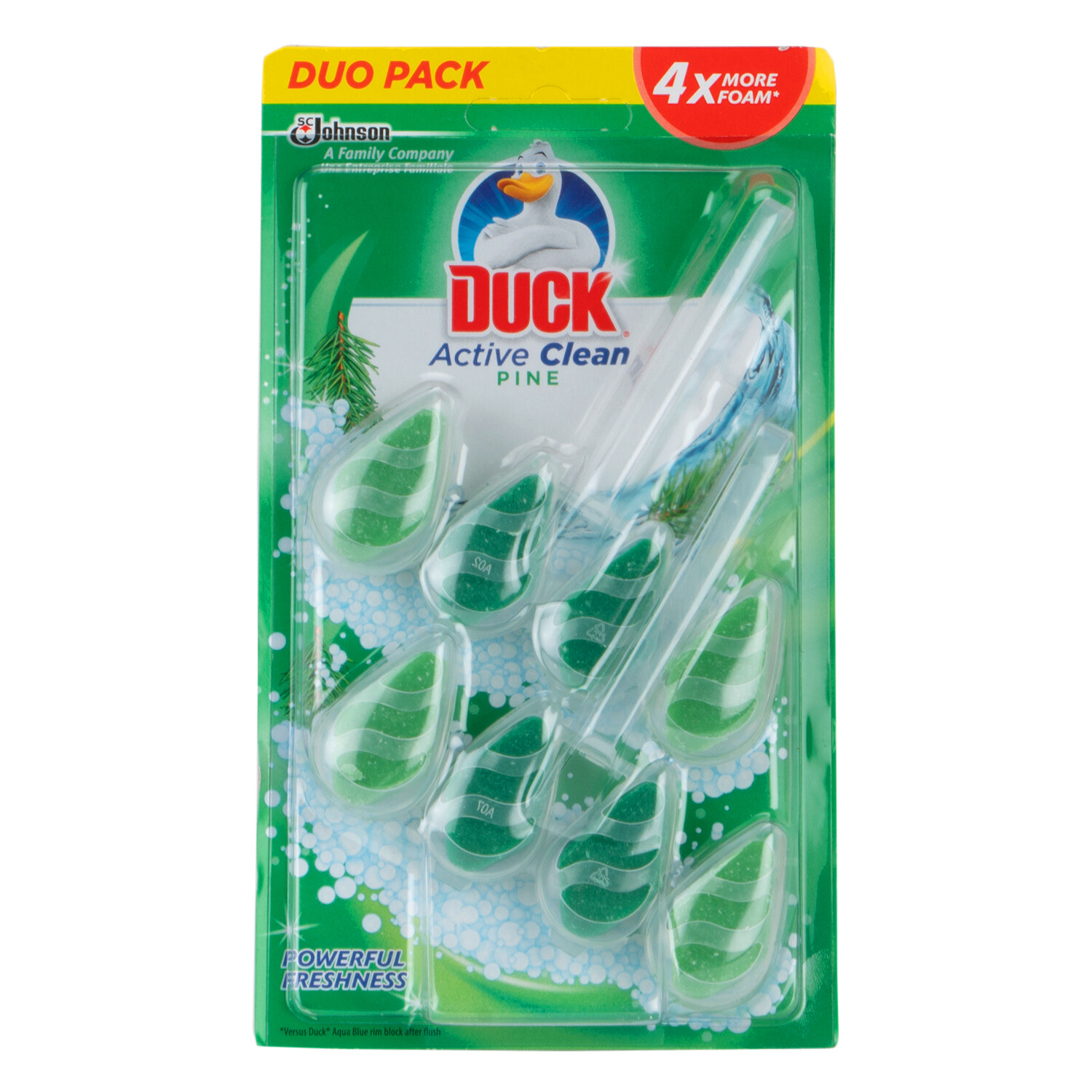 Duck Active Clean Pine Toilet Rim Block 2 Pack Image