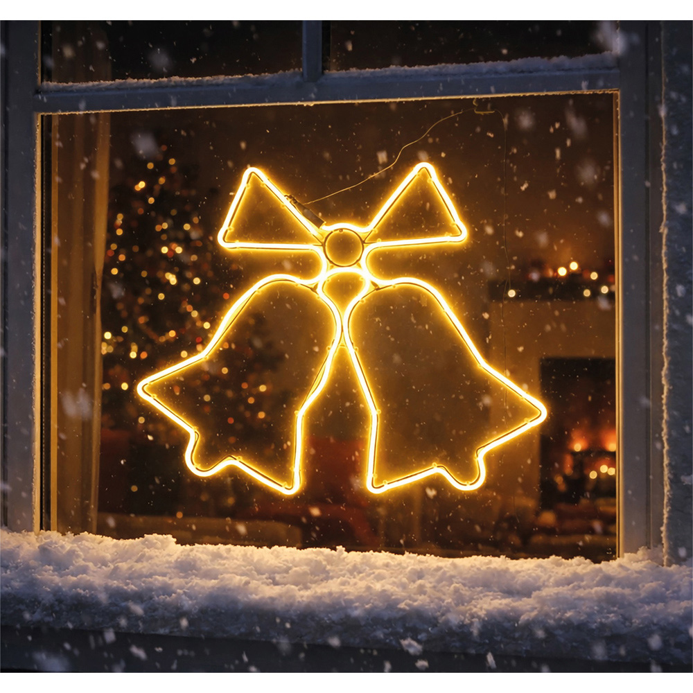 Xmas Haus Warm White SMD LED Neon Bell Christmas Decoration 60cm Image 2