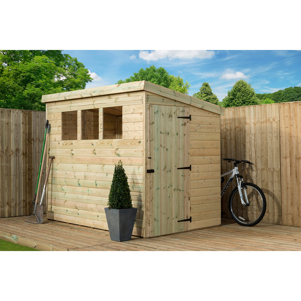 Empire Sheds 2500 8 x 6ft Tongue and Groove Pent Garden Shed Image 2