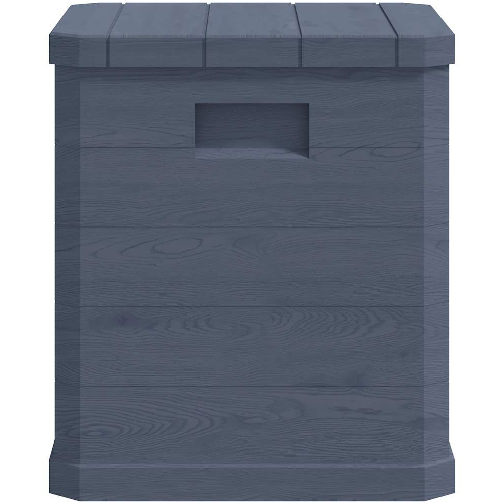 Walplus 90L Anthracite Compact Wooden Effect Plastic Storage Box Image 5