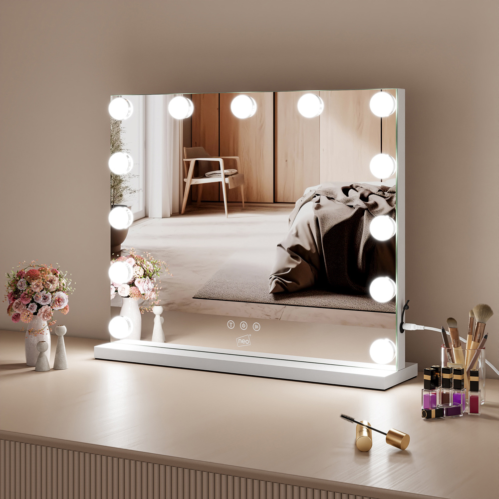 Marco Paul Neo LED Wall Mounted Hollywood Vanity Touch Mirror Image 2