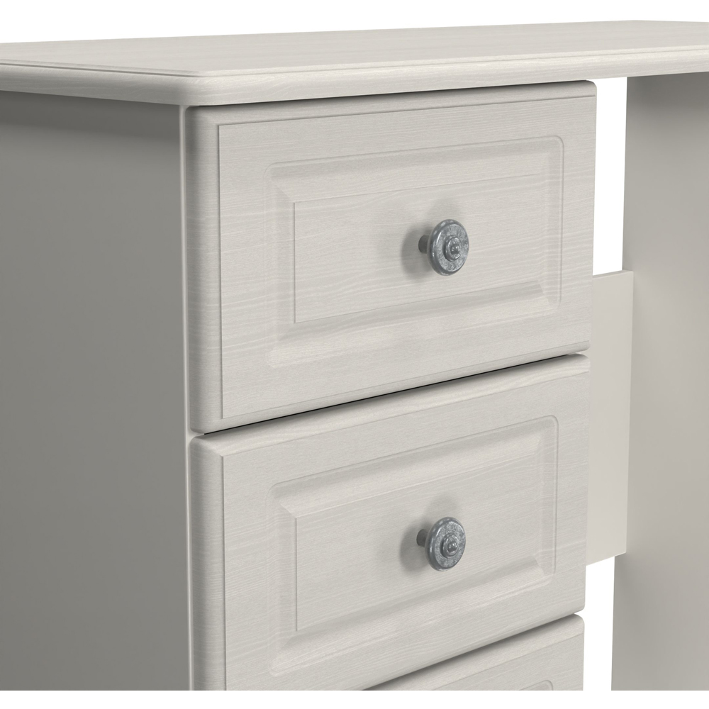 Crowndale Pembroke 3 Drawer Grey Ash Vanity Dressing Table Ready Assembled Image 5