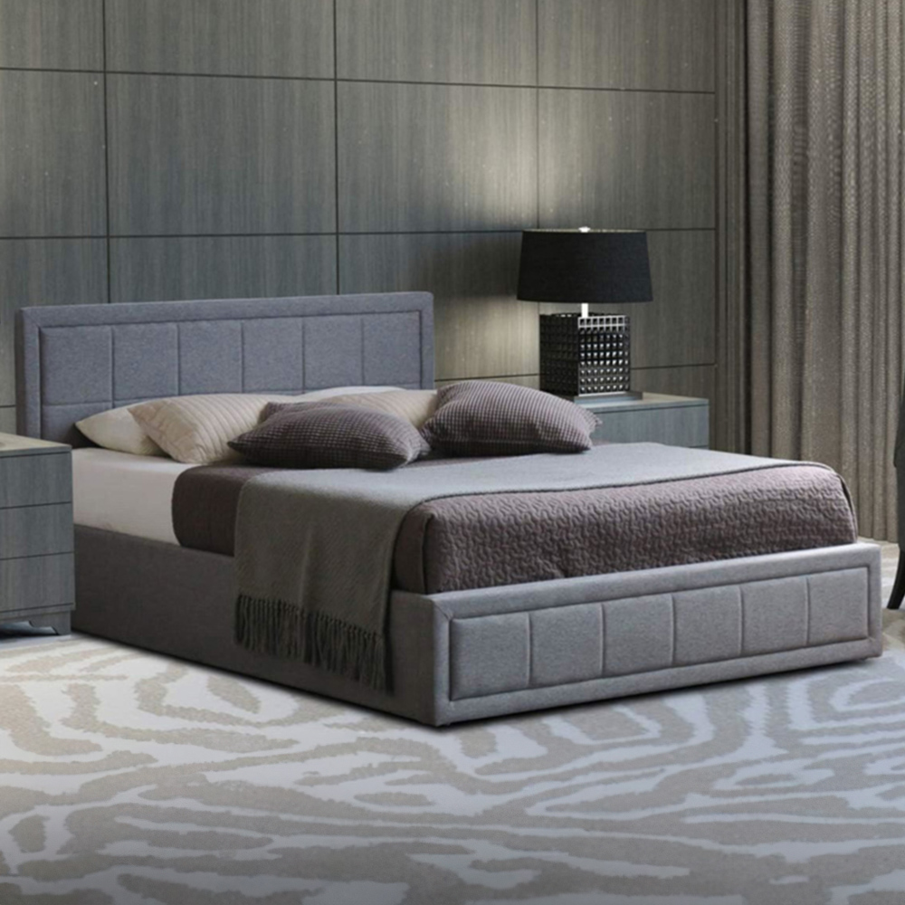 Portland Small Double Ottoman Upholstered Bed Frame with Storage Image 7