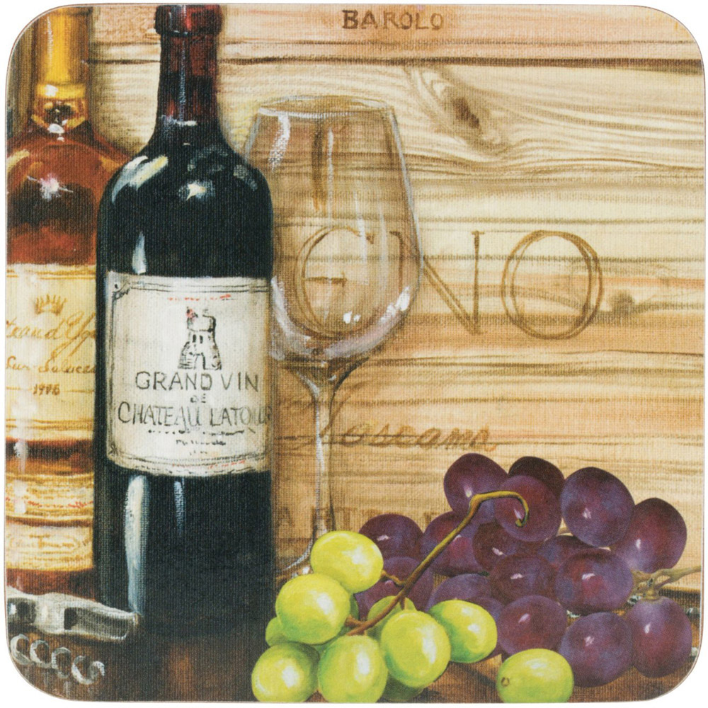 Impress Vintage Wine Coasters Image 1