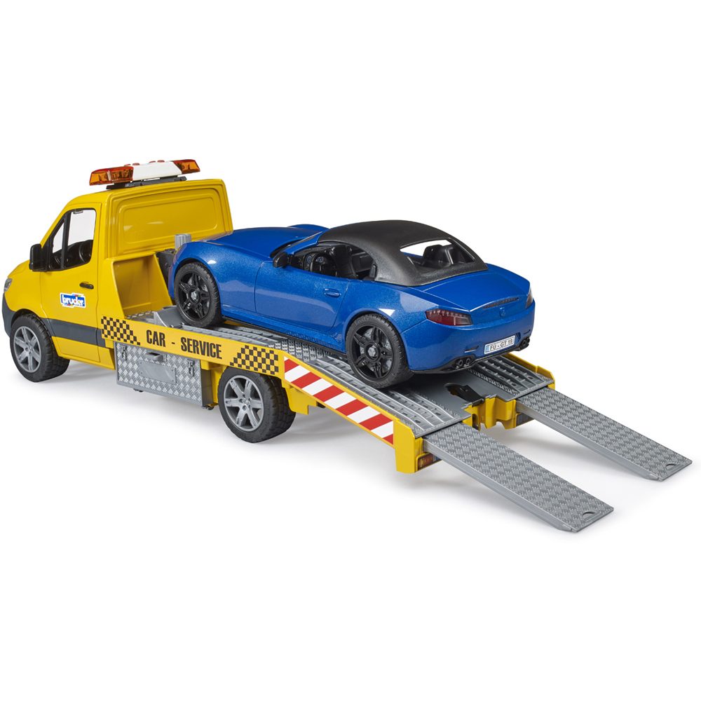 Bruder Mercedes-Benz Light and Sound Sprinter Transporter with Blue Roadster Image 6
