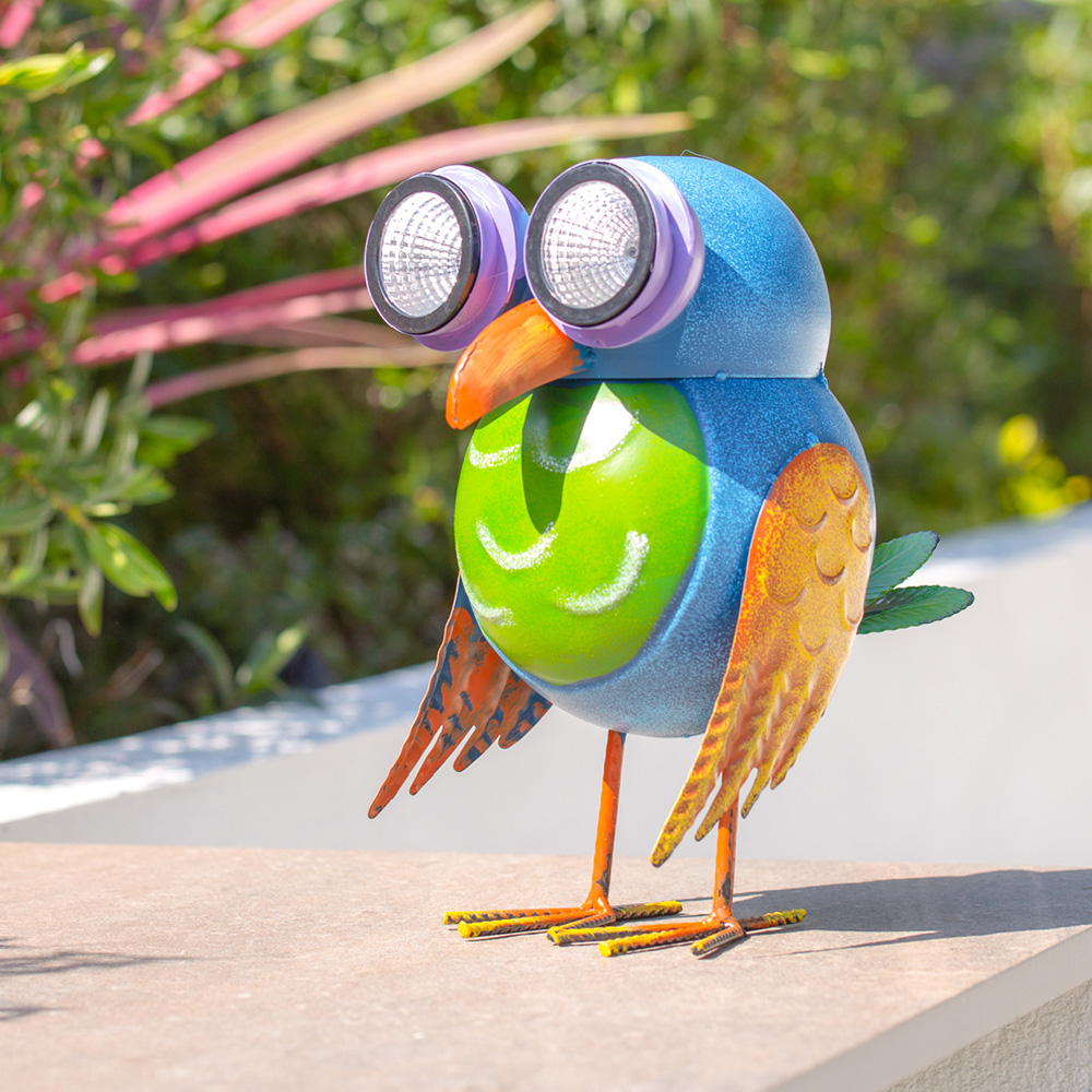 GardenKraft Metal Owl with LED Solar Light Image 4