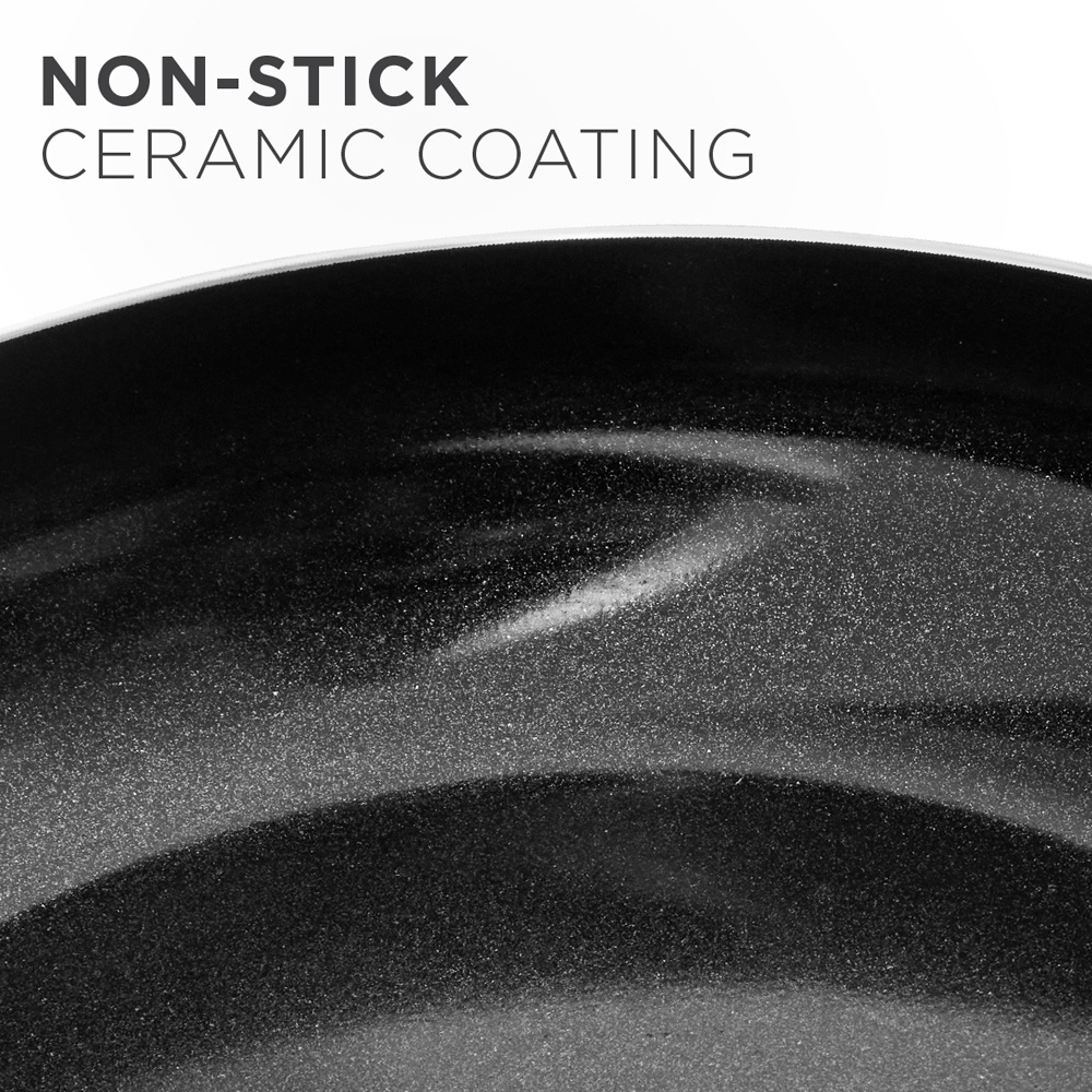 Blackmoor 24cm Black Ceramic Non-Stick Frying Pan Image 3
