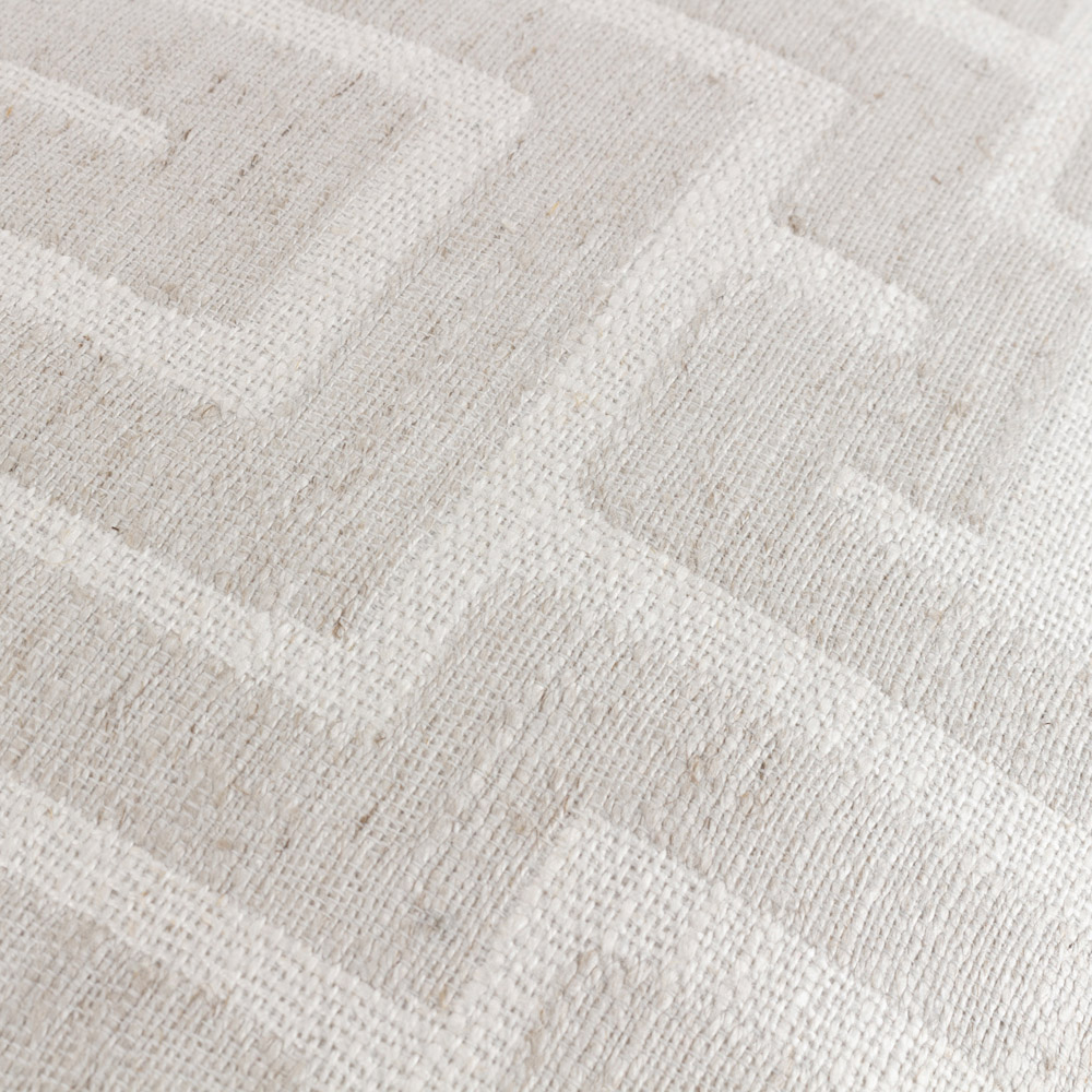 Hoem Lauder White Jacquard Cushion Image 4