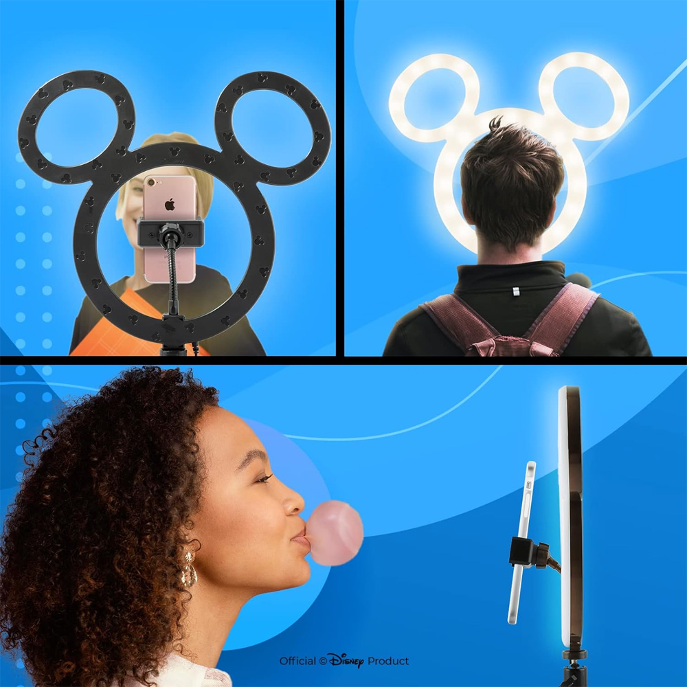 Disney Mickey Mouse Selfie Ring Light with Table Tripod Image 2