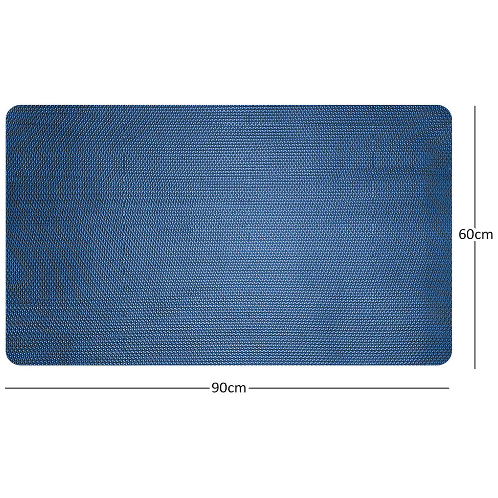 Nicoman Reversible Blue and Green Shower Mat 90 x 60cm Image 5