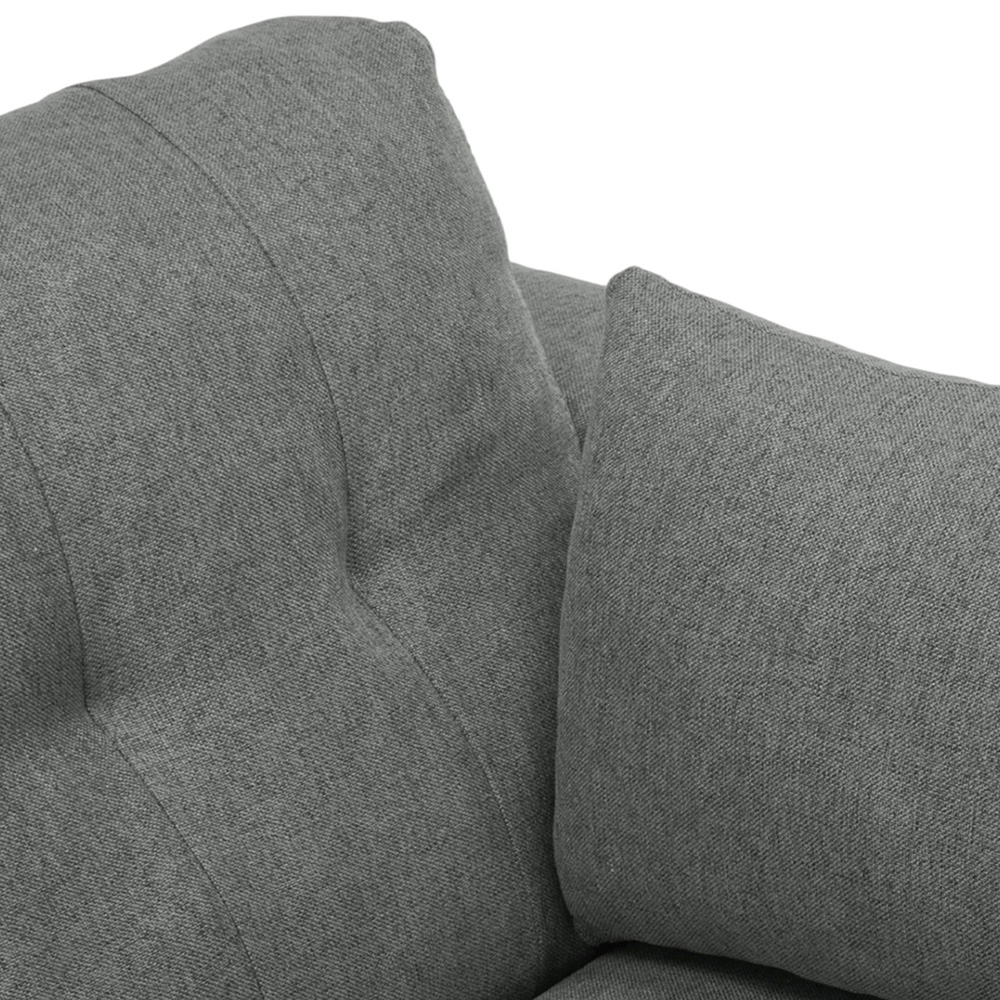 Living and Home 2 Seater Grey Linen Pull Out Sofa Bed with USB Port Image 3