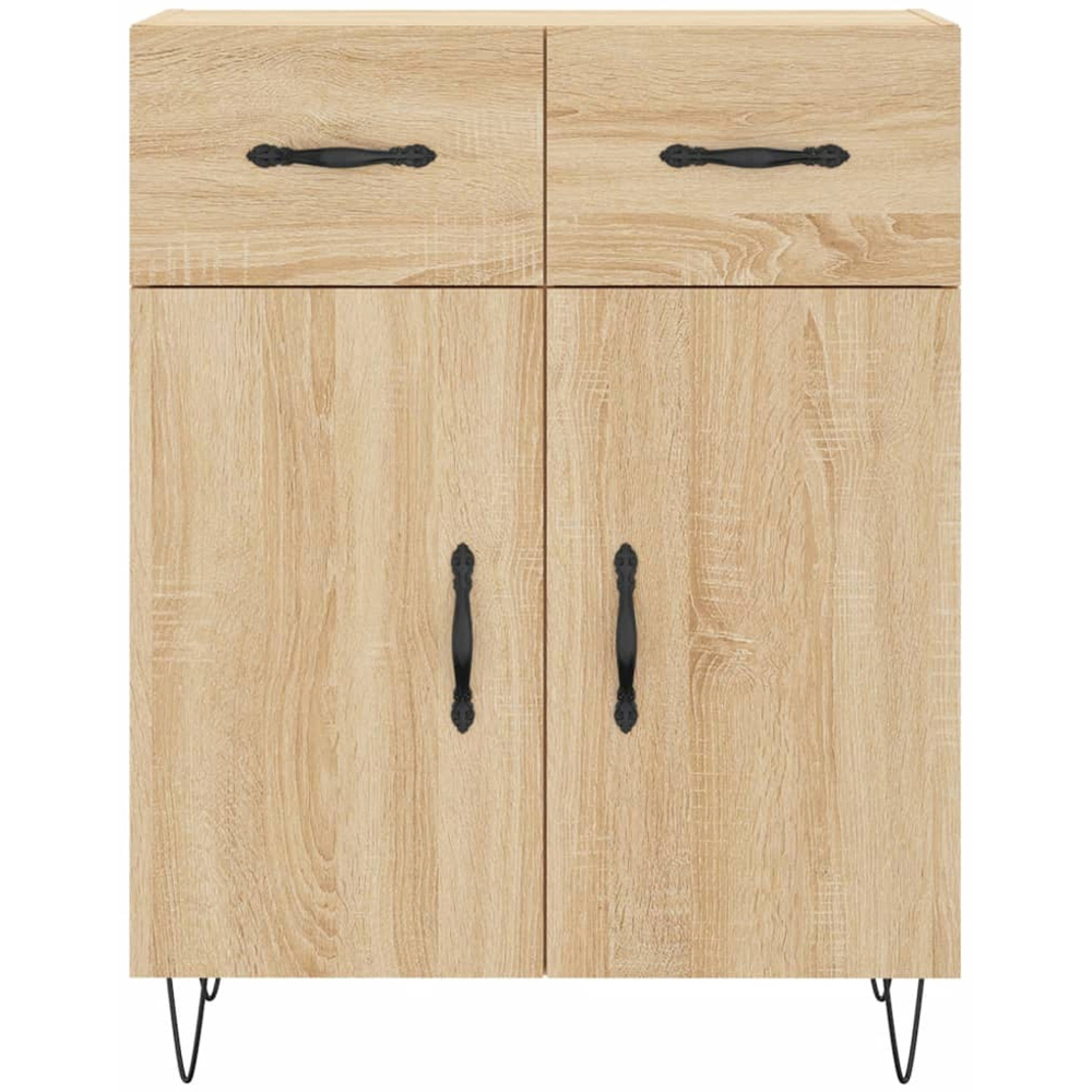 vidaXL 4 Door 2 Drawer Sonoma Oak Highboard Image 8