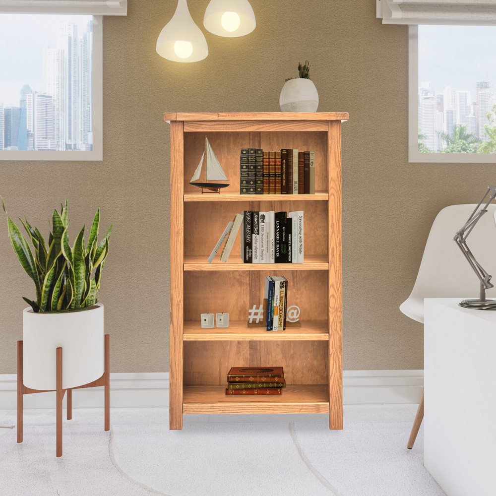 Trivento 4 Shelf Light Wood Bookcase Image 7