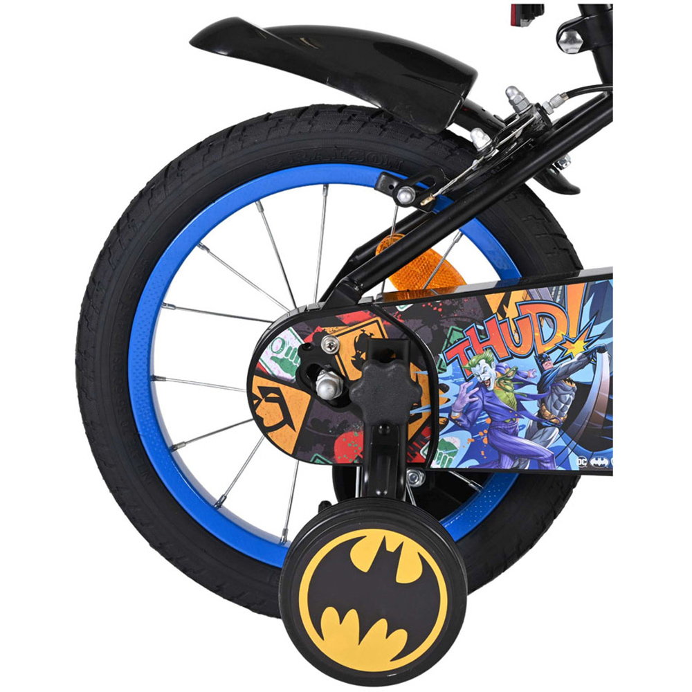 Volare DC Comics Batman Kids 14 inch Multicolour Bike with Stabilisers Image 7