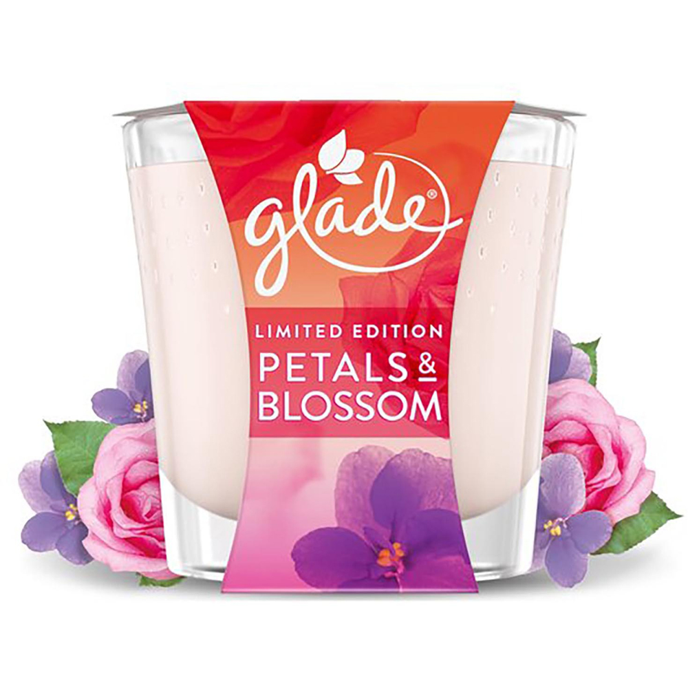 Glade Petals and Blooms Small Jar Scented Candle 129g Image 2
