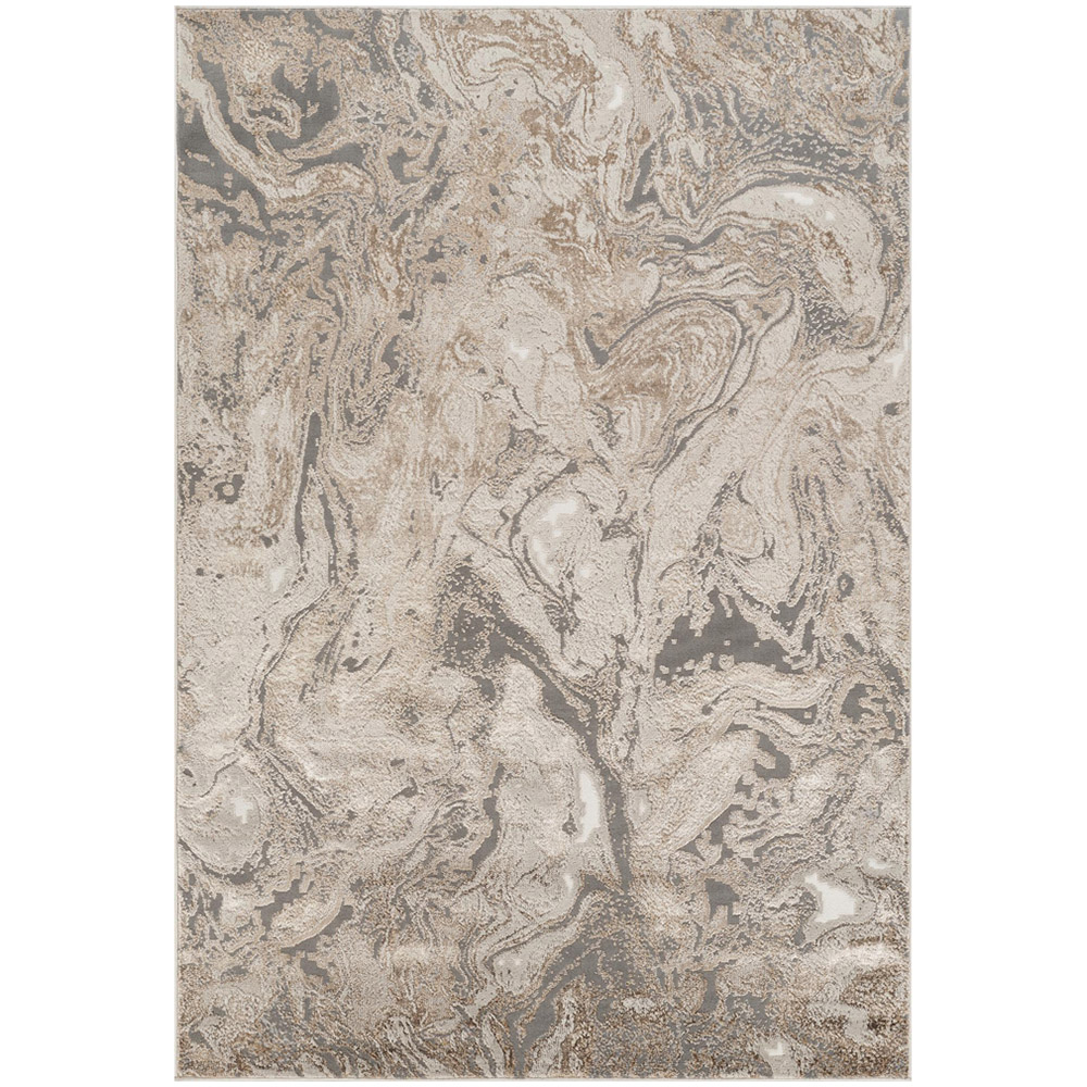 Desire Rugs Elysium Modern Abstract Action Metallic Astral Gold Rug 120 x 170cm Image 1