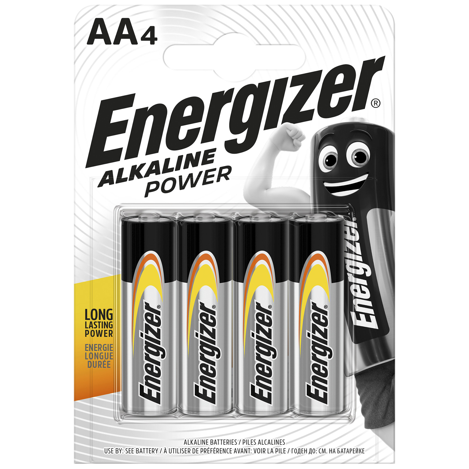 Energizer AA 4 Pack Alkaline Power Batteries Image