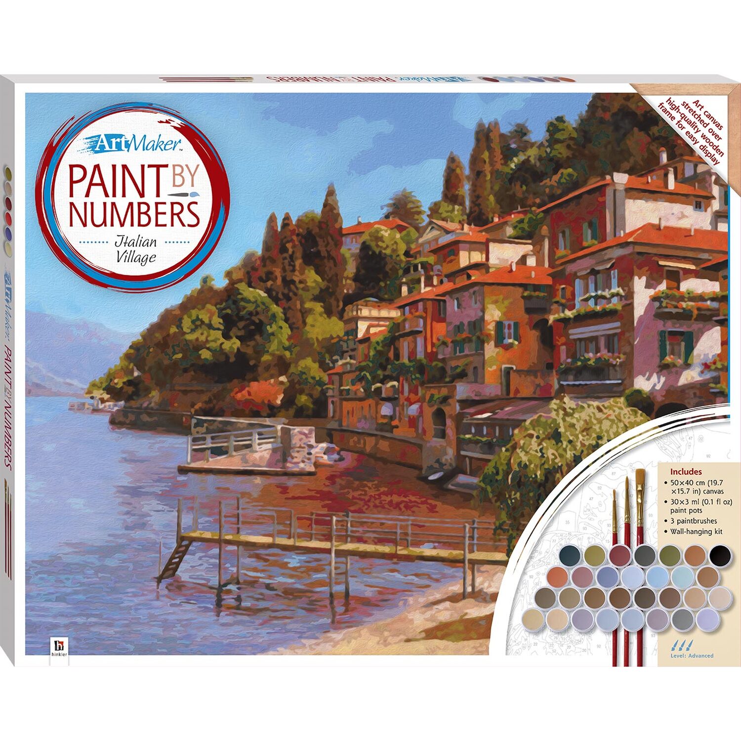 Hinkler Paint by Numbers Lake Coma Canvas Kit Image