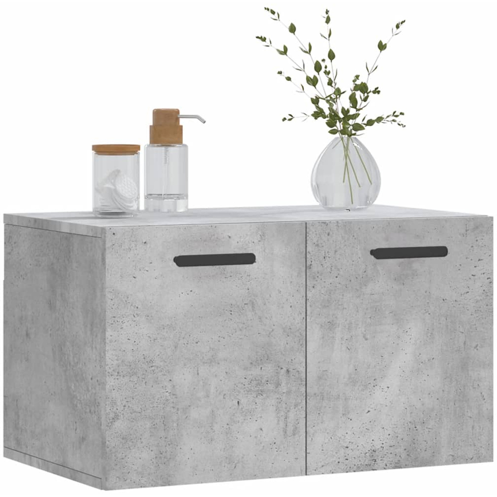 vidaXL 2 Door Concrete Grey Wall Cabinet Image 3