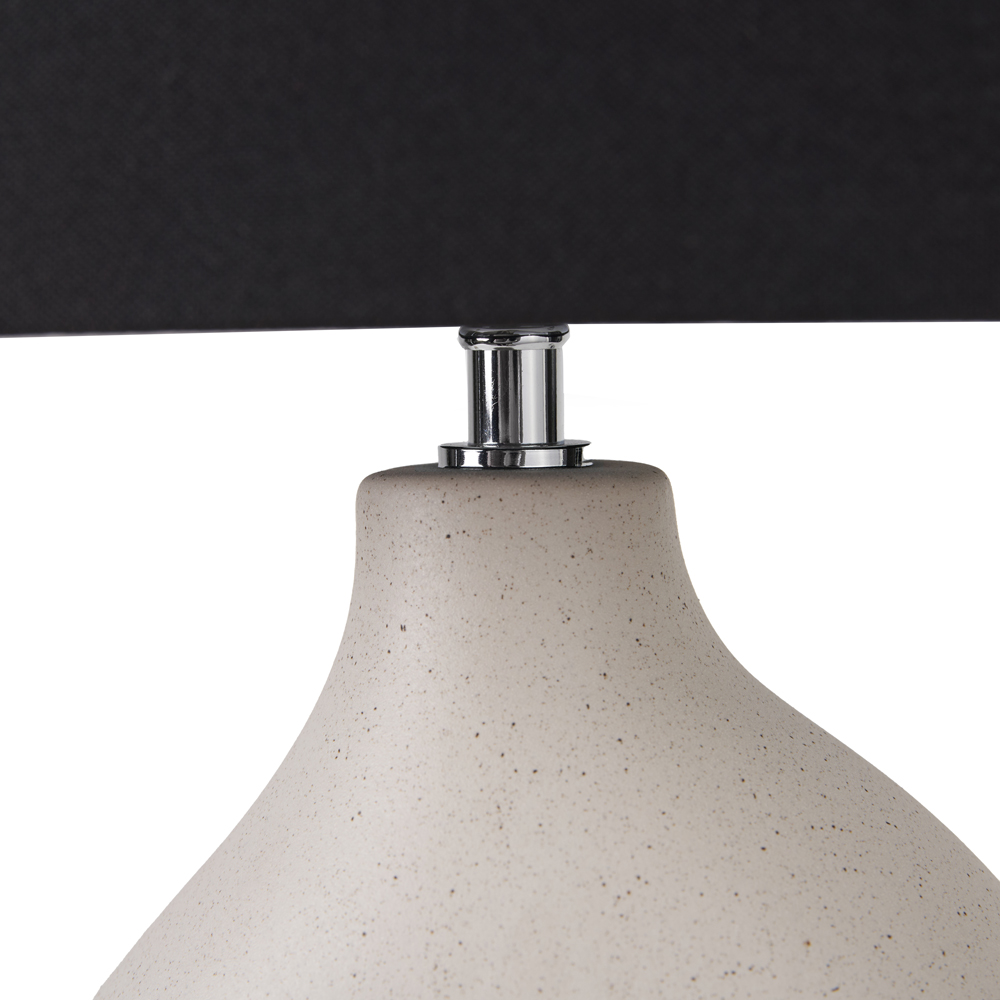 Pacific Lifestyle Ulla Monochrome Organic Ceramic Table Lamp Image 4
