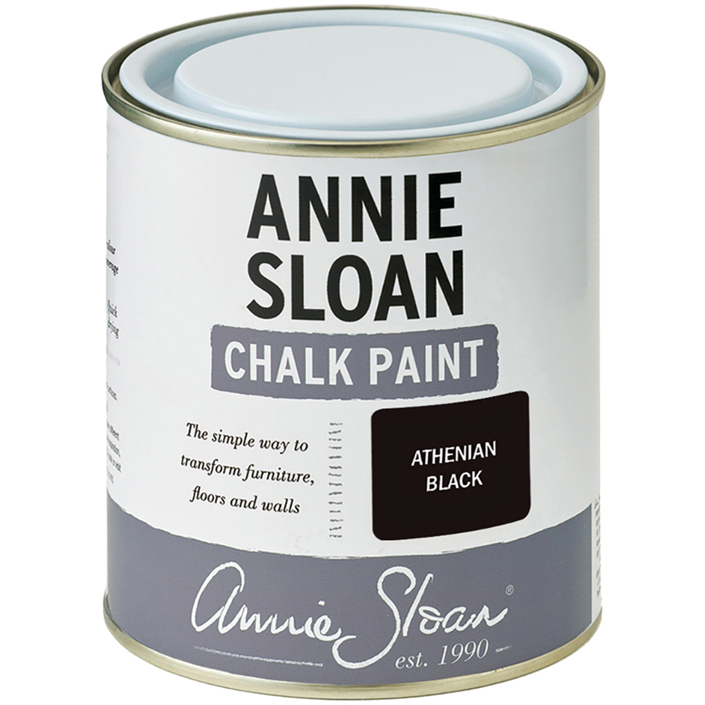 Annie Sloan Athenian Black Matt Chalk Paint 500ml Image 2