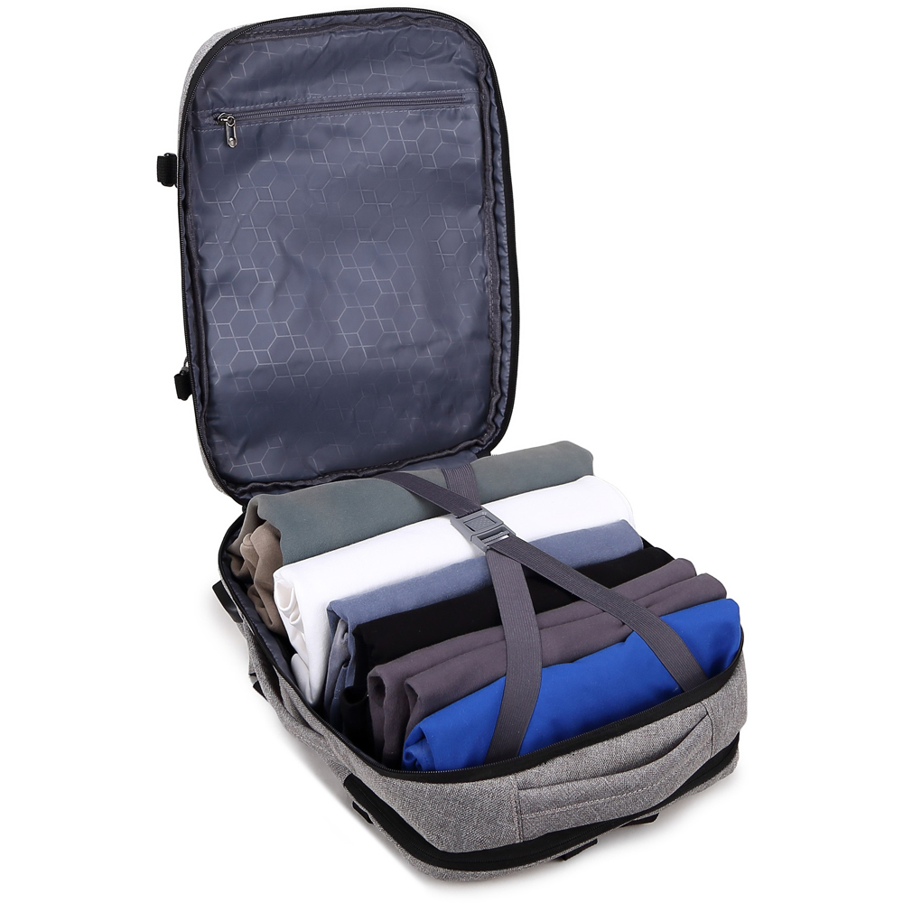 A2B Pioneer 20L Grey Weatherproof RyanAir Onboard Underseat Backpack Image 9