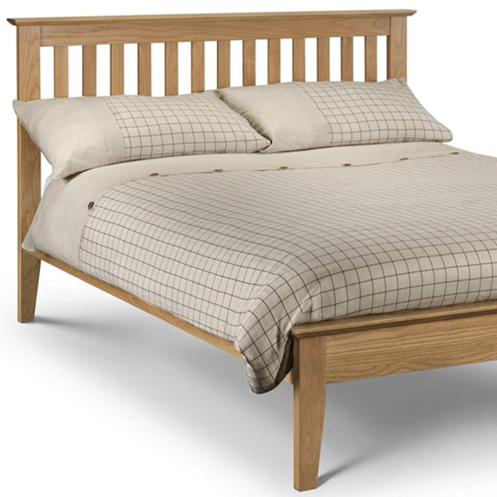 Julian Bowen Salerno Double Oak Shaker Bed Image 3