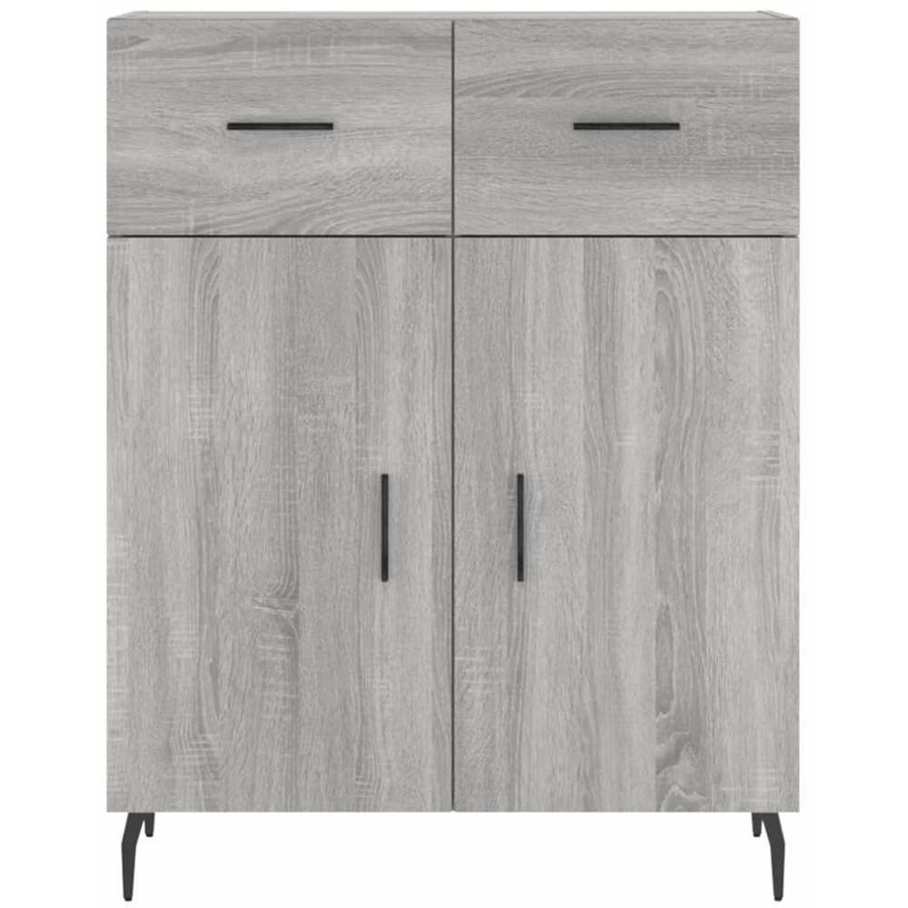 vidaXL 2 Door 2 Drawer 3 Shelf Grey Sonoma Highboard Image 8