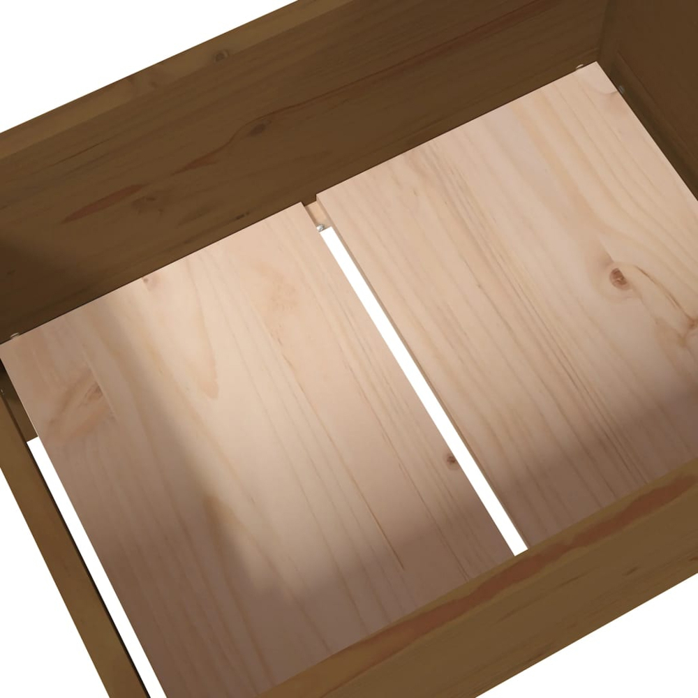 vidaXL Brown Pine Wood Garden Planter 75 x 44 x 178.5cm Image 5
