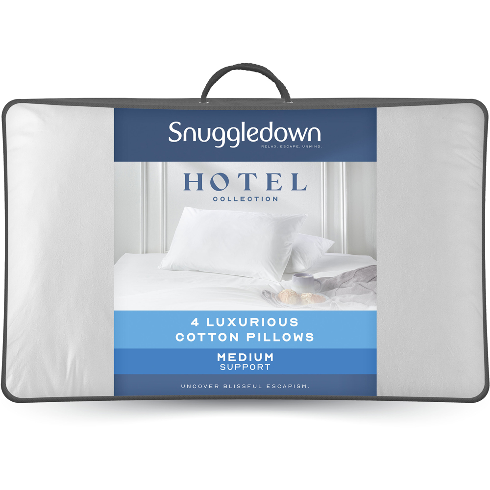 Snuggledown Luxurious Hotel Pillow 4 Pack Image 1