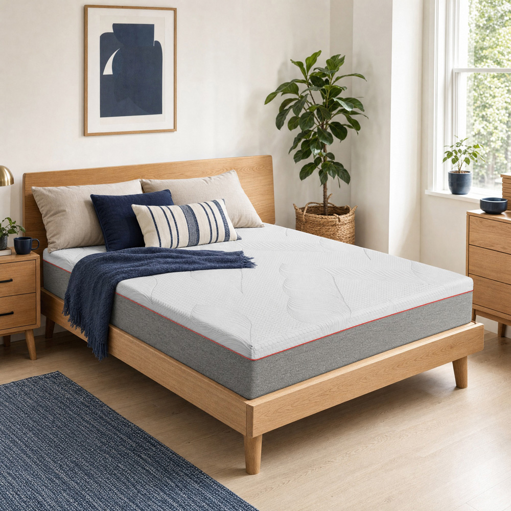 Visco Therapy Double Harmony Memory Pocket Sprung Mattress with 2 Deep Sleep Pillow Image 2