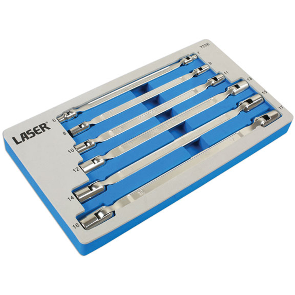 Laser 7256 6 Piece Flexible Socket Spanner Set Image 5
