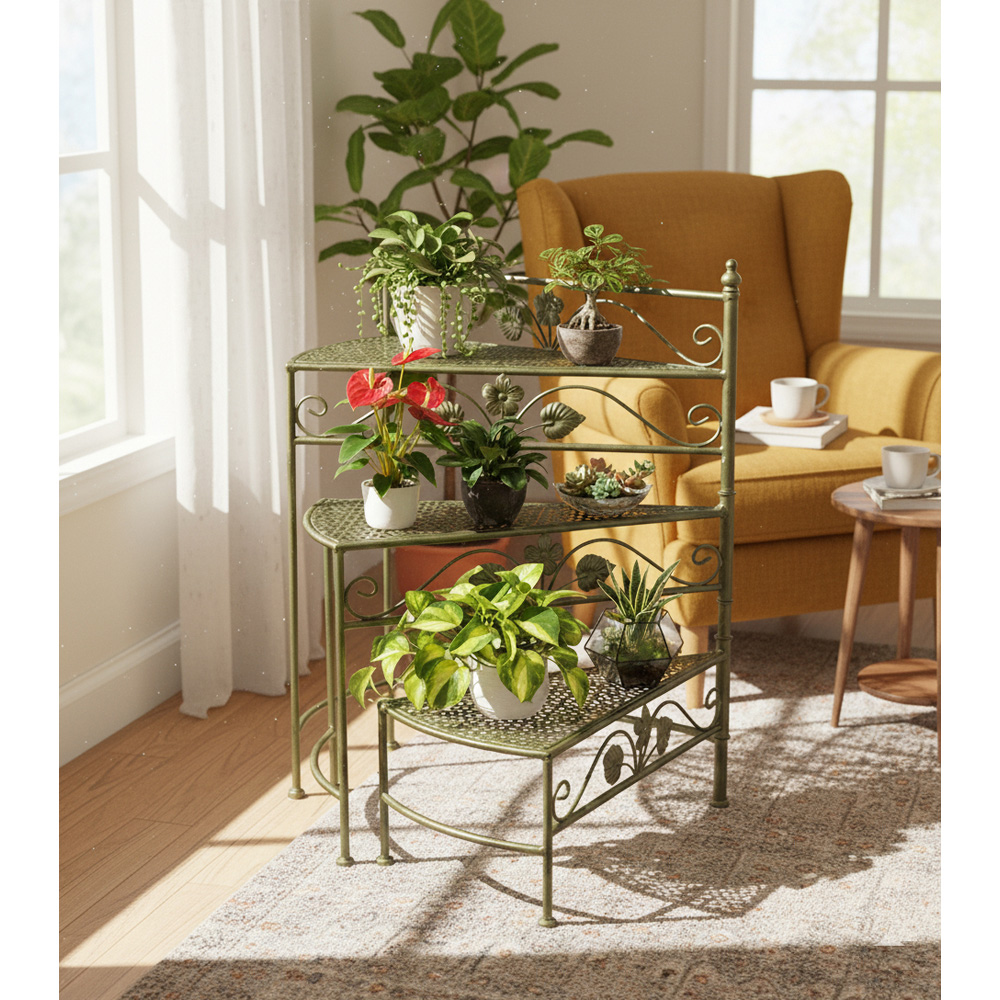Avilo 3-Tier Metal Plant Stand 64 x 77cm Image 3